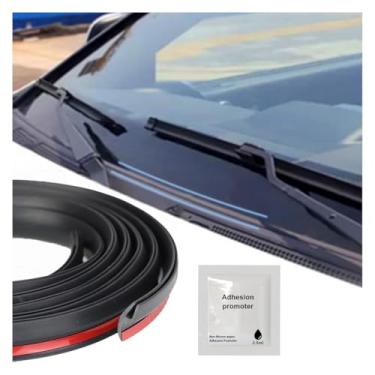 Imagem de Tira de vedação de borracha para para-brisas dianteiros de carro, 4 m, 13 m, à prova d'água e à prova de som, tiras de vedações de porta de janela de para-brisa cortáveis para carros/caminhões/SUVs