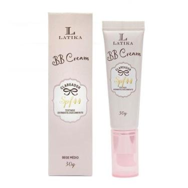 Imagem de Base BB Cream SPF 44 Clareador 30g - Latika, Bege Médio