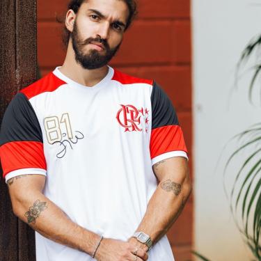 Imagem de Camisa Retrô Flamengo Réplica Mundial 81 Zico DRY Masculina-Masculino