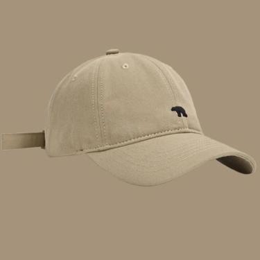 Imagem de Boné de Beisebol Feminino com Bordado de Urso Polar - Estilo Retrô Jap