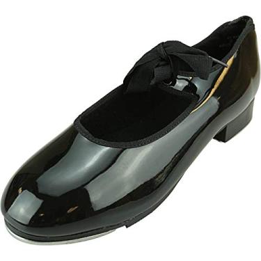 Imagem de Capezio Sapato feminino N625 Jr. Tyette, Patente preta, 6 Wide