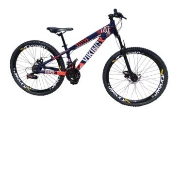 Imagem de Bicicleta 26 VikingX T25 21v Freeride Suspensão Freio Disco Mecânico Pneu Aro 26 Cravudo-Unissex
