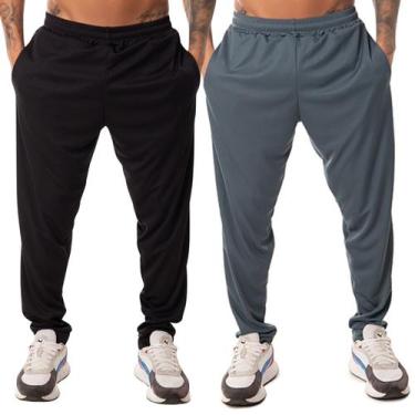 Imagem de Kit 2 Calça Masculina Esportiva Slim Jogger Dry Fit Com Bolso Fristyle