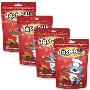 Imagem de Hana Tastefull Para Gatos Kit 4 Un Carne Saborosa 40g