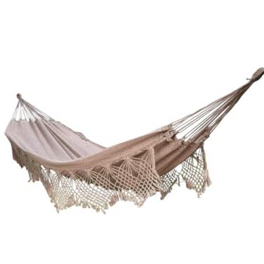 Imagem de Rede de Descanso, Rede de Dormir Casal Pernambucana 4,30 x 1,60 m (Marrom)