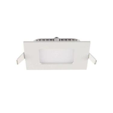 Imagem de Painel Luminária Teto de Embutir LED Quadrado 3,5W 89x89x15mm Branco -