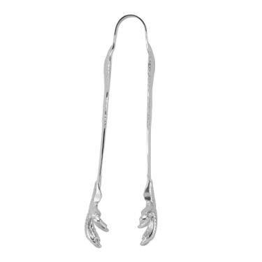 Imagem de Garra Estilo Gelo Pinça de Aço Inoxidável Polido Em Forma de águia Servir Pinças de Barra Uso Doméstico (Prata)