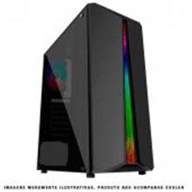 Imagem de Gabinete Gamer Pixxo Gf5523 Rgb Frontal Lateral de acrílico 