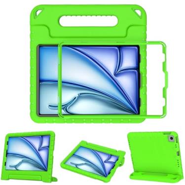 Imagem de Capa infantil BMOUO para iPad Air 4/iPad Air 10,9, iPad Air 4, capa leve e conversível à prova de choque para iPad Air 4ª geração de 10,9 polegadas, versão 2020, verde