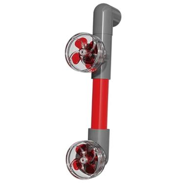 Imagem de Gralara Aquário Fã de saída de água de água Multifuncional Acessórios para saída de kit, Ventilador Vermelho, Diâmetro Interno de