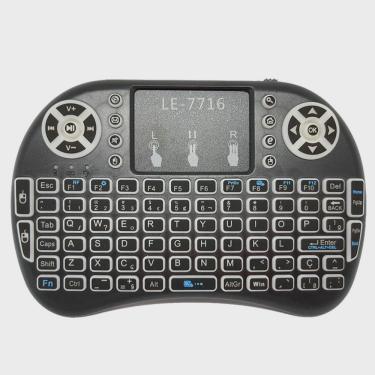 Imagem de Mini Teclado Bluetooth Portátil Para Smart Tv Com Led