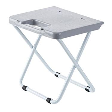 Imagem de ZABEES Banco de descanso para os pés, banquinho dobrável para acampamento, portátil, de plástico, pequeno, baixo, banquinho dobrável, para piquenique, sala de estar, assento acolchoado