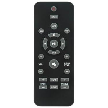 Imagem de Allimity Substituição remota 996580004176 para sistema de alto-falantes Philips Soundbar HTL1190B HTL1177B HTL1170BF7 HTL1177B/F7 HTL1190B/96 HTL1190B/12 HTL1170B/F7