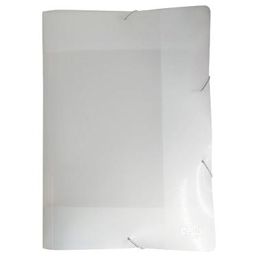 Imagem de Dello - Pasta Aba Elástico Ofício Top Line Perolizada Cristal, 0443.H.0005P - Pacote com 5 unidades