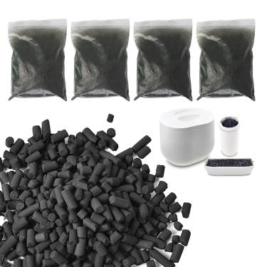 Imagem de Artgol Pacote Com 4 (2 Libras) De Recargas Filtro Absorvente Odores Para Composteira Cozinha Lomi, Filtros Carvão Ativado Reposição, Compatíveis Elétrica Bancada Recarga