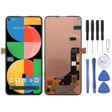 Imagem de Substituição da tela móvel Tela LCD OEM para Google Pixel 5A 5G 2021 com Montagem Full Digitizer (preto) Ecrã LCD