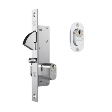 Imagem de Fechadura 901 Espelho Grafite Inox Porta Correr Externa - Stam