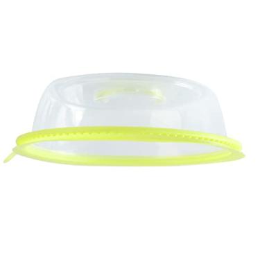 Imagem de Aquecimento de Microondas Tampa de Vedação Transparente PP Placa de Kee de Temperatura Empilhável Tampa de Servir para Tampas de Cozinha Ferramentas de Cozinha (Amarelo)