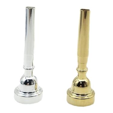 Imagem de Colaxi 2pcs 3c trompete bocais de trompete acessórios de trompete de instrumentos musicais portáteis peças para iniciantes