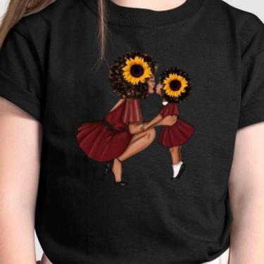 Imagem de Camiseta Infantil Básica Unissex Algodão Filha Girassol  - Infantil - 