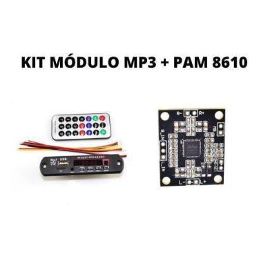 Imagem de Modulo Usb Mp3 Bluetooth + Pam 8610 - comprei online