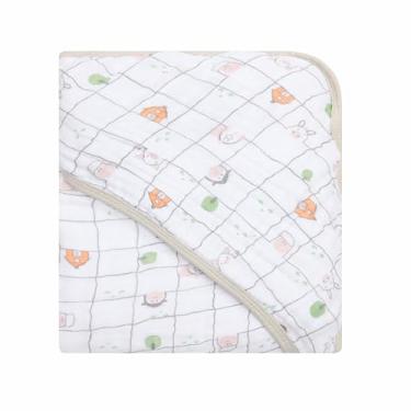 Imagem de Toalha De Banho Soft Premium Papi Baby Com Capuz De Canto 90Cm X 80Cm 01 Unidade