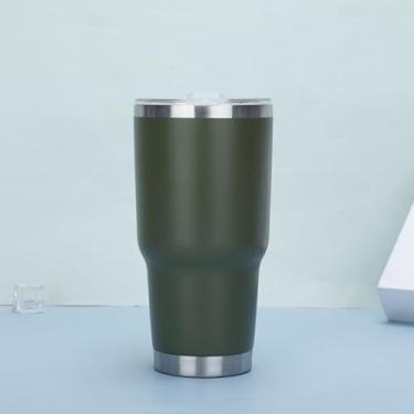 Imagem de Castrap Caneca De Viagem De Aço Inoxidável 304, Copo De Carro Isolado A Vácuo De Grande Capacidade De 30 onças, Copo De Cerveja De Parede Dupla Para Uso Ao Ar Livre (8)