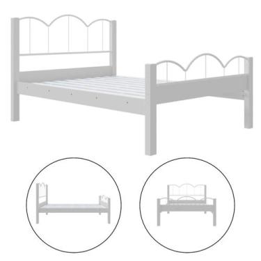 Imagem de Cama Retrô Casal MDF Oasis Preto/Nature 151x202cm - Lion Loja, branco