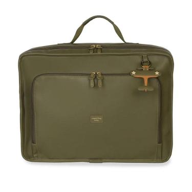 Imagem de Mala de Maternidade MasterBag Vintage Avião Lisa Verde Oliva