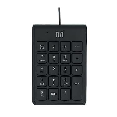 Imagem de Teclado Numérico com Fio USB até 120cm c/Tecla 000 Preto Multi - TC227