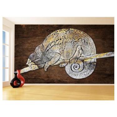 Imagem de Papel De Parede 3D Animais Pop Art Camaleão Pet 3,5M Pxa20 - Você Deco