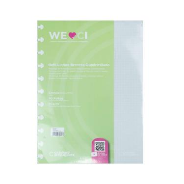 Imagem de Refil Caderno Inteligente Linhas Brancas Grande Quadriculado