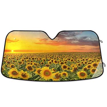 Imagem de Protetor solar feminino Oarencol para carro, para-brisa, para-sol, proteção solar UV para manter o seu veículo fresco (55" x 27,6")Oarencol 55x27.6 inch g55357735p504c539s1091