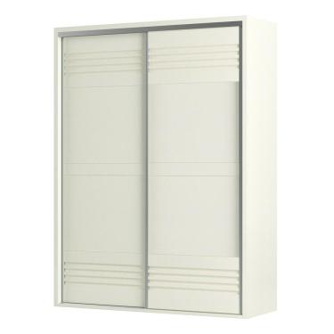 Imagem de Guarda Roupa Solteiro 179cm 2 Portas De Correr 100% Mdf Tw601 Off White - Dalla Costa