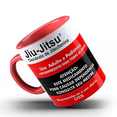 Imagem de Caneca xicara arte marcial Remédio Jiu Jitsu (vermelho)