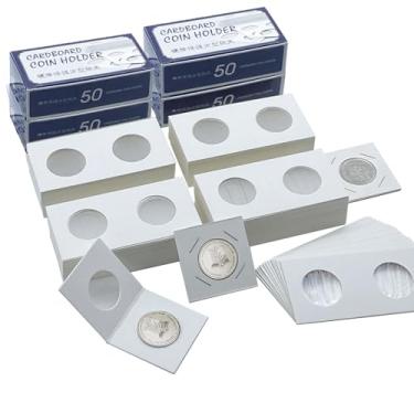 Imagem de Xxmbbjy 200 Peças De Moedas Papelão Premium 2 X 2" Para Coleção Itens Meio Dólar, Porta-Moedas Mylar Colecionadores (Moedas Dólar)