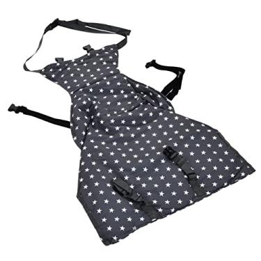 Imagem de Akozon Cadeira de bebê Portátil Com Cinto de Alimentação - Cadeira Alta de Viagem Resistente à Abrasão para Crianças Pequenas - Sling de bebê Leve e C ACT para Facilitar a Alimentação Em Qualquer Lugar (Estrela cinzenta)