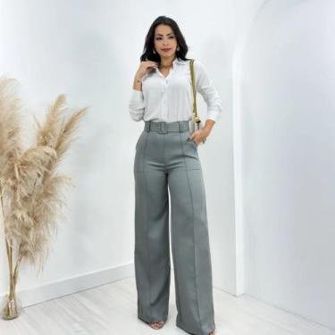 Imagem de conjunto alfaiataria feminino 3 peças roupas femininas Elegante Calça 