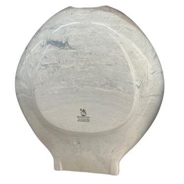 Imagem de Dispensador de papel higiênico branco marmorizado 300 metros - grupo t