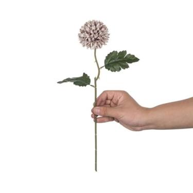 Imagem de Flores artificiais, bola de seda, crisântemo, buquê de noiva, casa, ar livre, jardim, quintal, festival (4 peças/7)