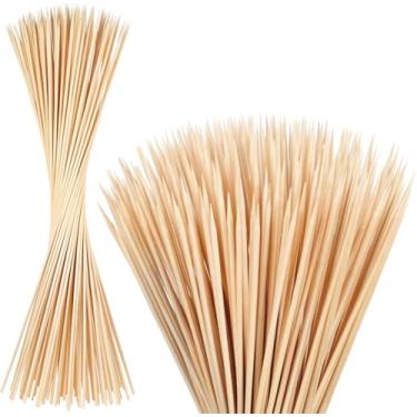 Imagem de WSICSE 150 Palitos De Assar Marshmallow, 30" Para Fogueira, Espetos Extra Longos Madeira, 5Mm Espessura Bambu, Assador Smores, Churrasco, Casamentos E Suporte Plantas