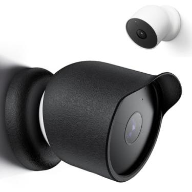 Imagem de Augstci Capa Para Câmera Google Nest Compatível Com (Bateria) Ambientes Internos Ou Externos, De Silicone Proteção Contra Todas As Condições Climáticas, Fácil Instalação