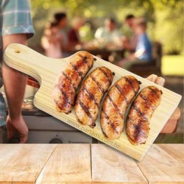 Imagem de Tabua de Madeira Carne GRANDE 23cm x 44cm Cortar em cima carnes, alhos
