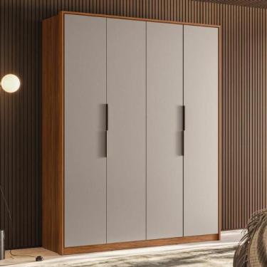 Imagem de Guarda Roupa Casal 4 Portas 3 Gavetas Attore Tx Démobile - Demóbile, N