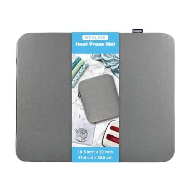 Imagem de REALIKE Tapete de prensa térmica compatível com máquinas Cricut EasyPress (40,6 x 50,8 cm), tapete de pressão fácil para projetos de transferência de isolamento de vinil HTV Craft
