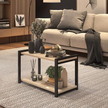 Imagem de Mesa De Centro Isis Retangular Para Sala Estilo Industrial