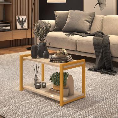 Imagem de Mesa De Centro Isis Retangular Para Sala Estilo Industrial