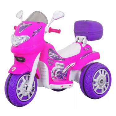 Imagem de Moto Elétrica Sprint Turbo Pink 12v C/capacete 673 - Biemme