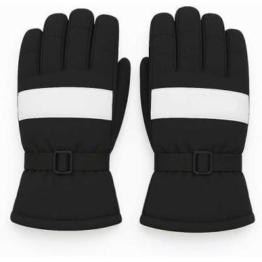 Imagem de Luvas de Inverno para Motociclista, ne e frio inverno, Impermeável, Resistente à Chuva, com Forro Interno e Regulagem no Pulso