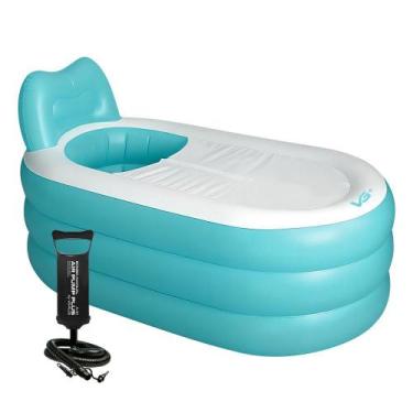 Imagem de Banheira Inflável Portátil com Encosto 150L VG Plus, VERDE